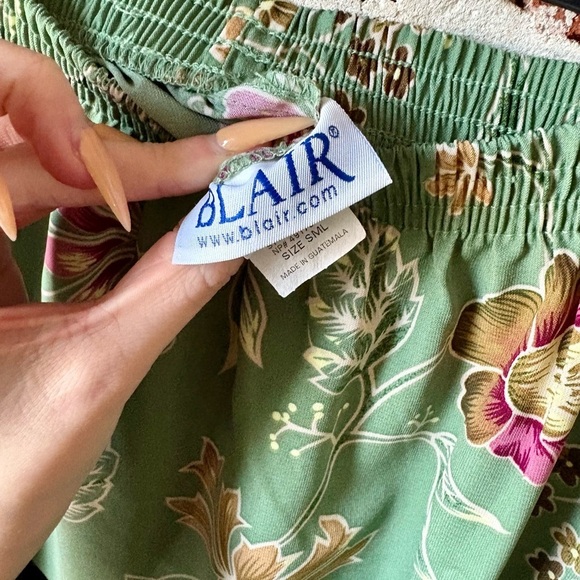 Blair green midi floral skirt - Picture 3 of 4